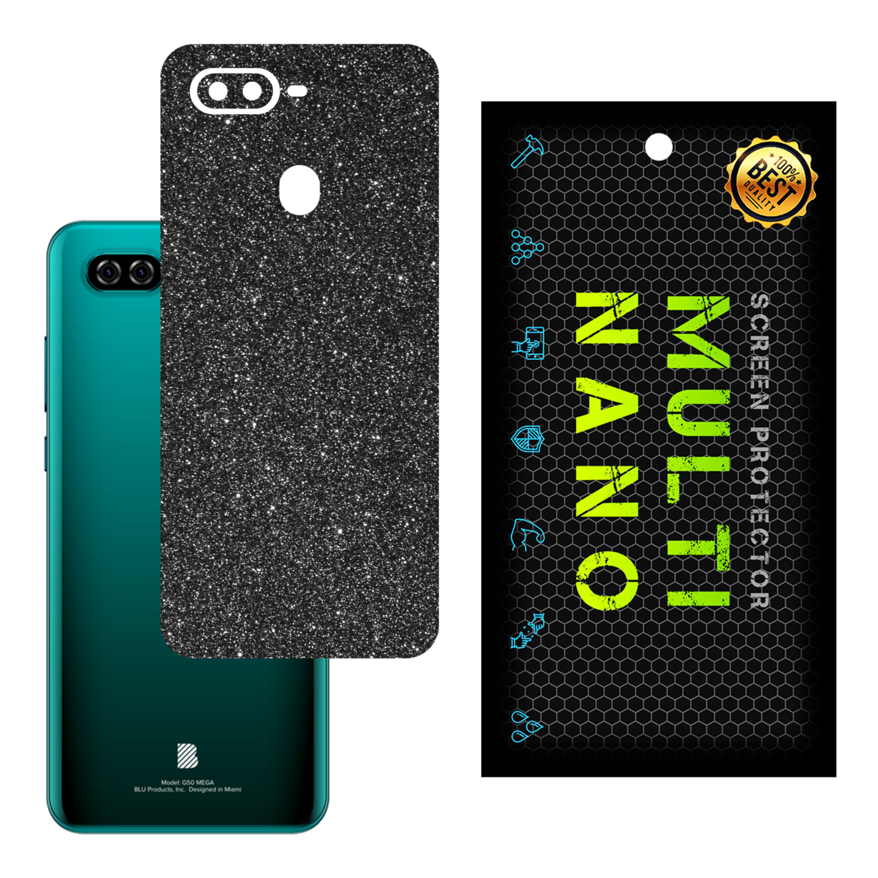 برچسب پوششی MultiNano مدل X-G1F-Gray برای پشت موبایل بلو G50 Mega