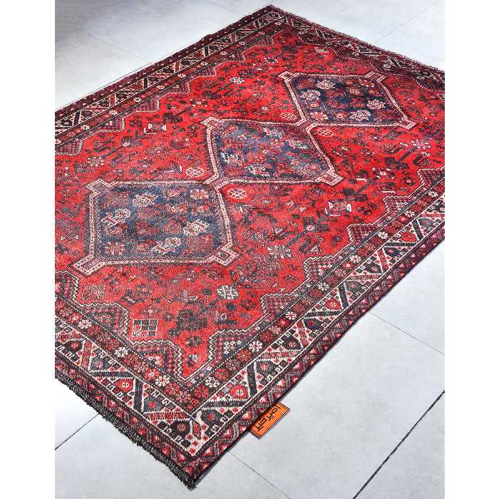 فرش دستبافت شش متری امیرخیز مدل وینتیج کد 110112