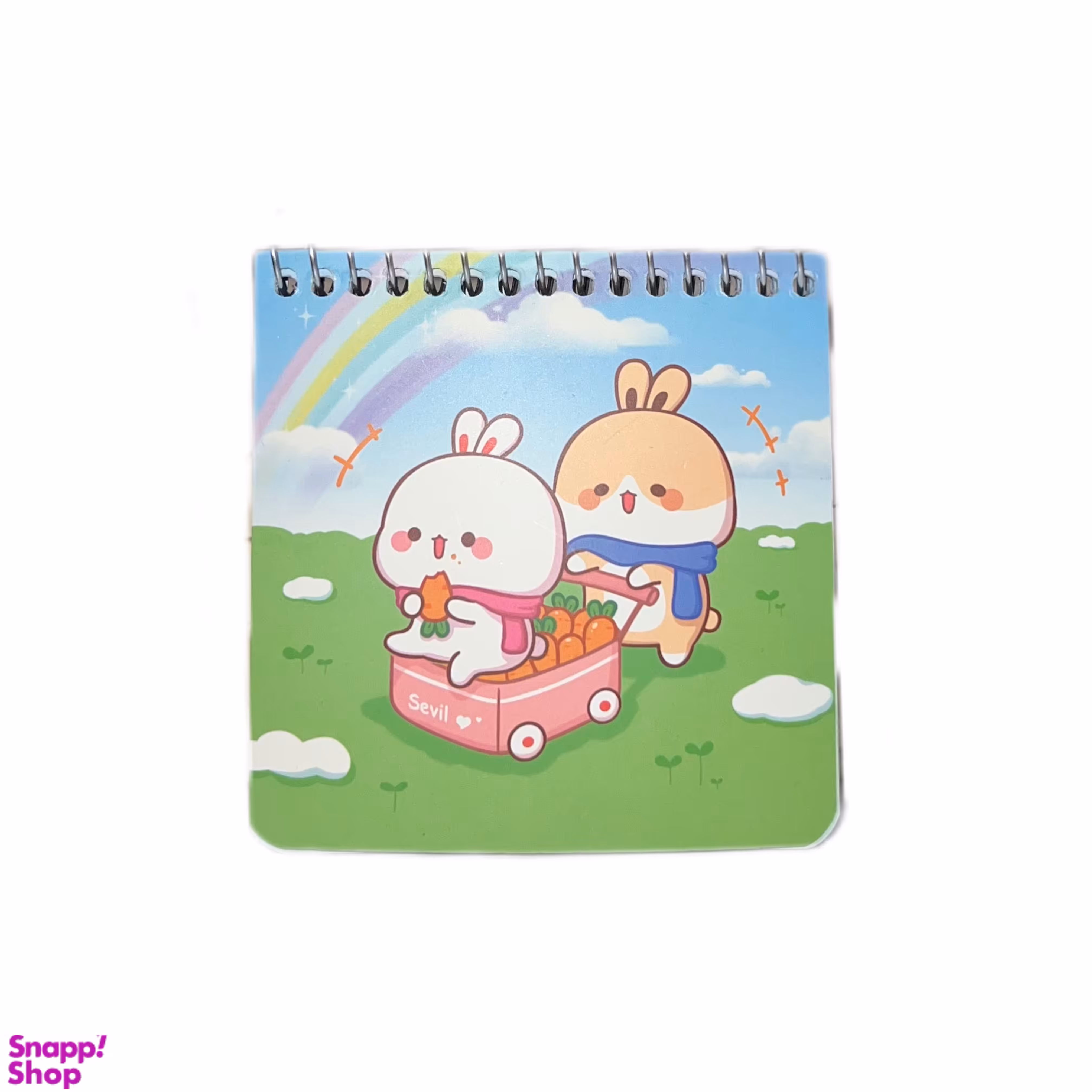 دفترچه یادداشت ۶۰ برگ سویل طرح خرگوش و گاری کد 121