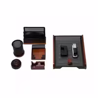 ست رومیزی 9 تکه چوب و فلز با کازیه جهان نما مدل Bww-09-A