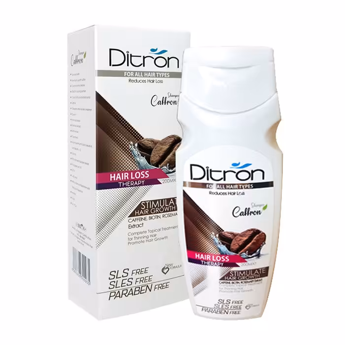 شامپو تقویت کننده مو دیترون مدل کافئین حجم 200 میلی لیتر