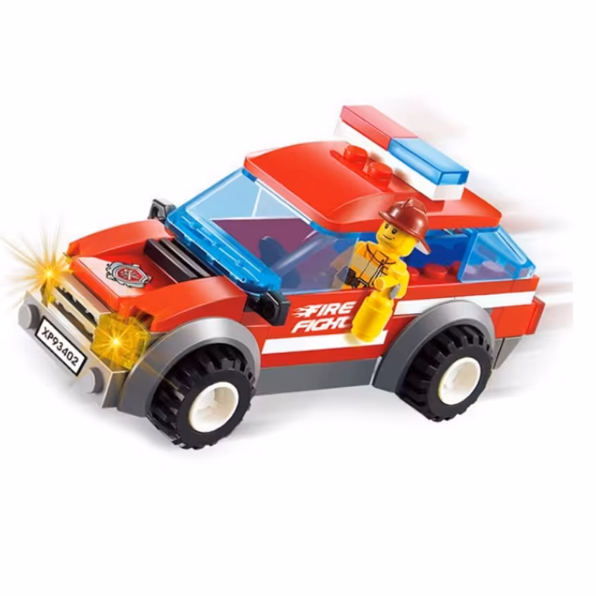 اسباب بازی لگو ساختنی ماشین گشت آتش نشانی سیپو

