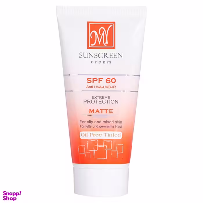 کرم ضد آفتاب مای با SPF60 فاقد چربی کرم پودری حجم 50 میلی‌ لیتر