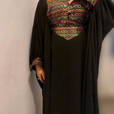 پانچو زنانه ابروبادی گرم بالا وخرجکارتافته هندی مدل عبایی نغمه