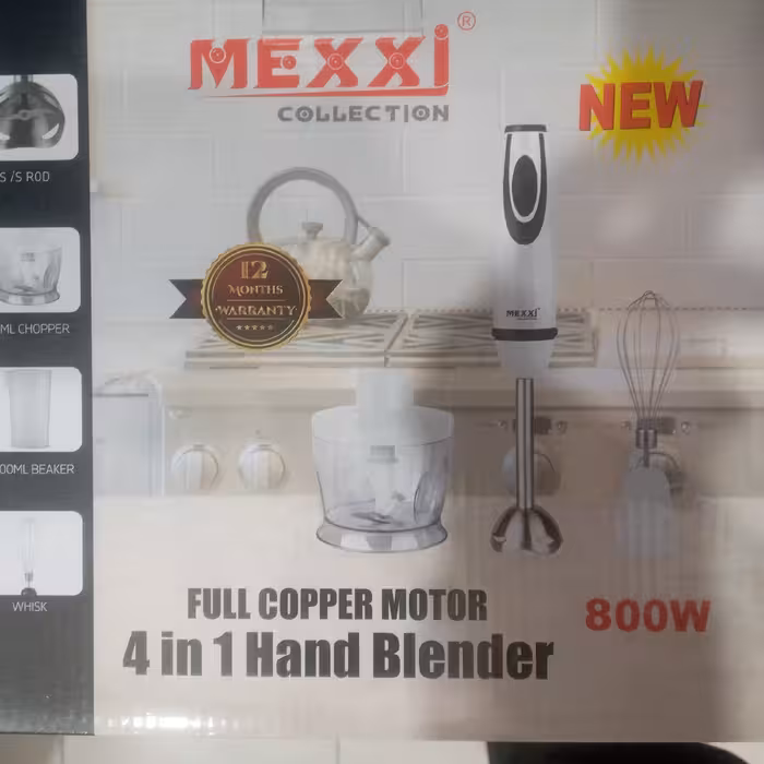 چهار کاره مکسی 800 وات مغزن گوشت کوب همزن خردکن در یک پک