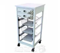 سبد سیب زمینی و پیاز چوبی پلوتون 2 کشو قهوه ایی کد 452