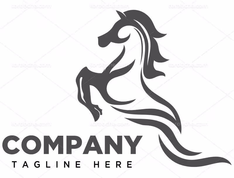 لوگو اسب مشکی | گرافیک با طعم تربچه