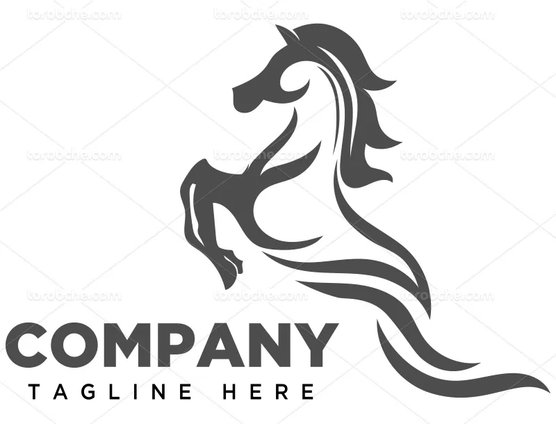 لوگو اسب مشکی | گرافیک با طعم تربچه