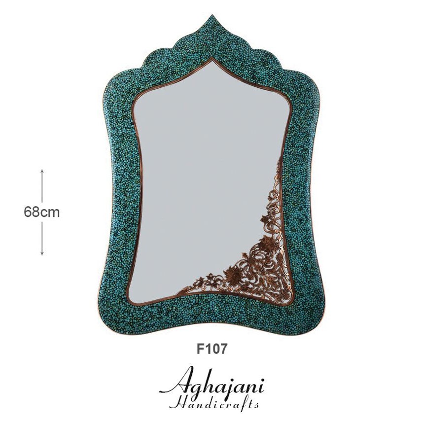 آینه  مستطیل 5 فیروزه کوبی آقاجانی کد F107