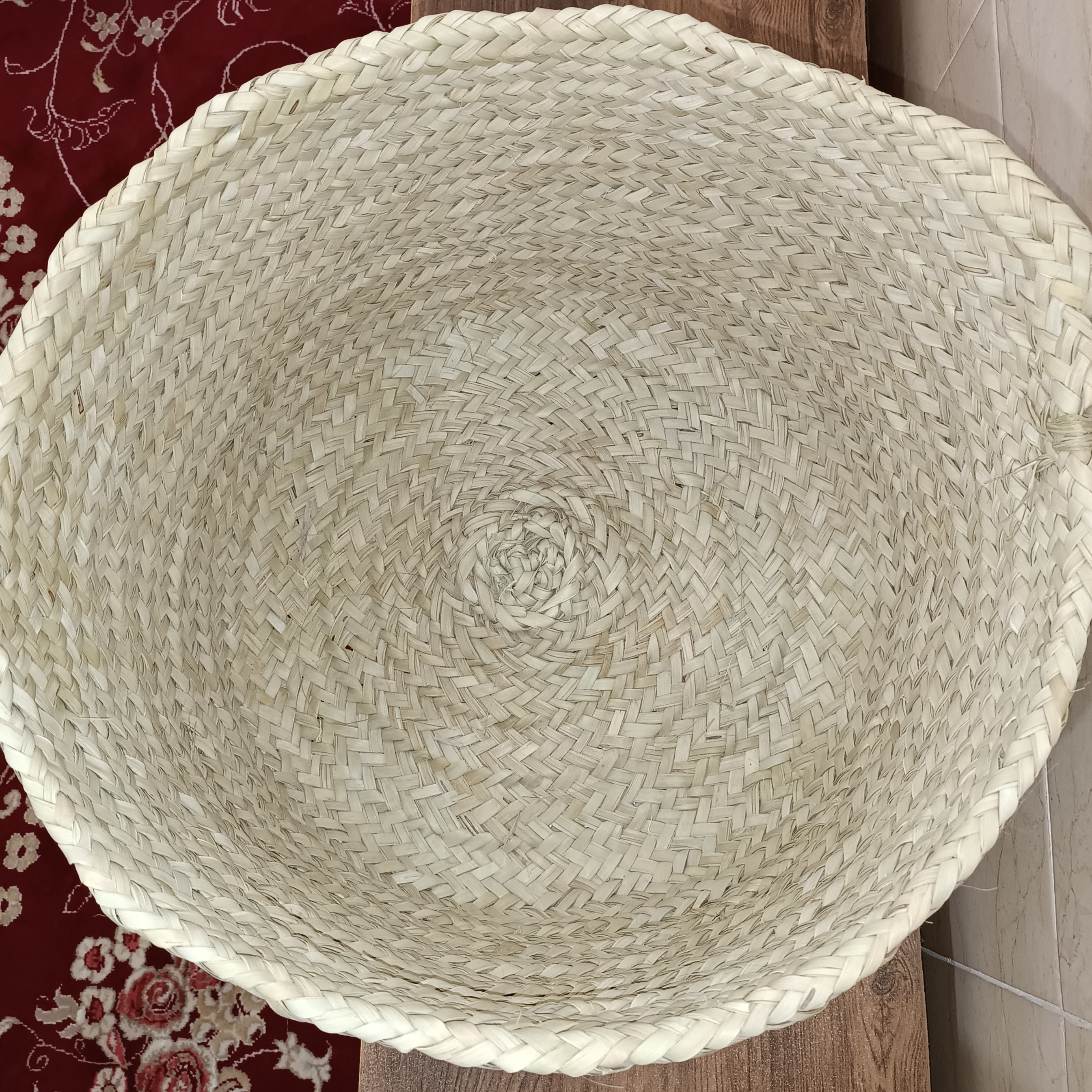 زنبیل حصیری بزرگ