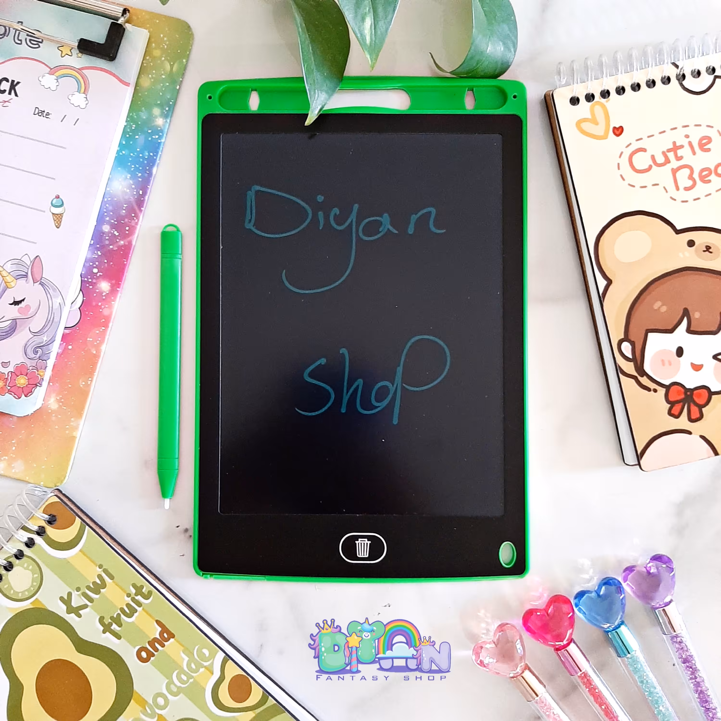 تبلت جادویی (کاغذ جادویی  یا بینهایت) 8.5  اینچ سبز