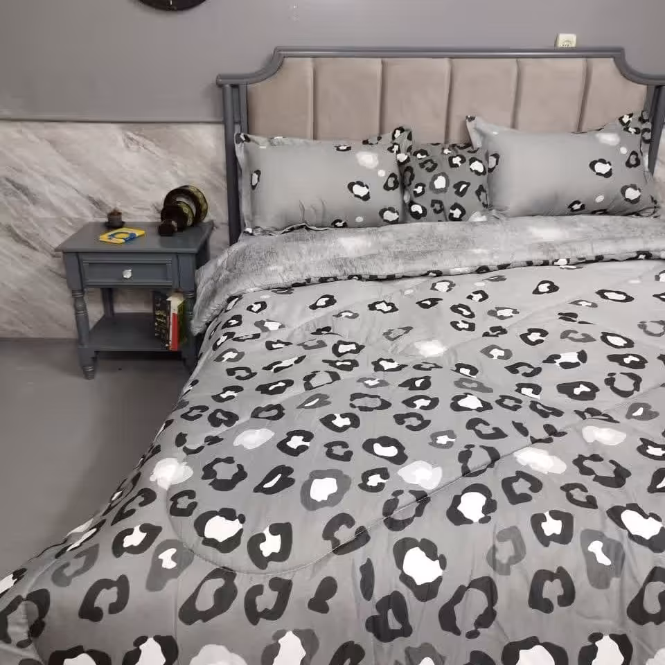 روتختی دونفره  میکرو پنبه دو رو طوسی کد 391