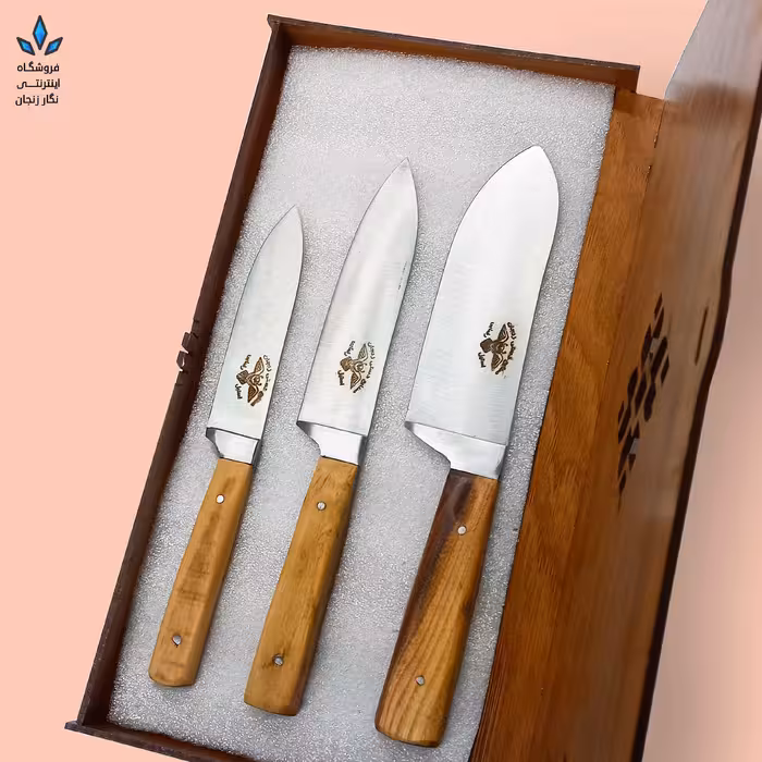 ست چاقوی زنجان(3پارچه و کاملا تیز و  ضمانتی)