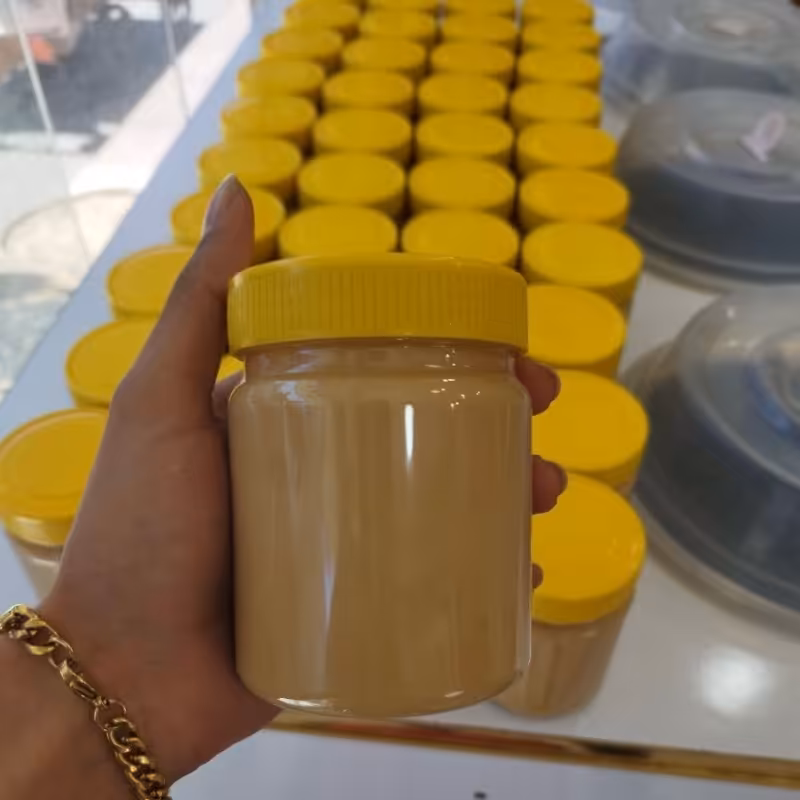 کره بادام زمینی آستانه امساله بدون افزودنی وشکر500گرمی