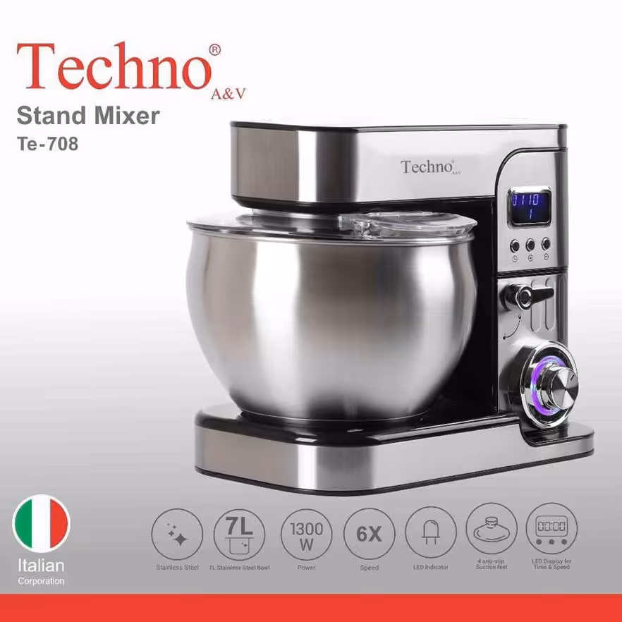 همزن حرفه ای مدل Te-708 تکنو