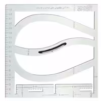 خط کش خیاطی مدل جای دوخت و دکمه