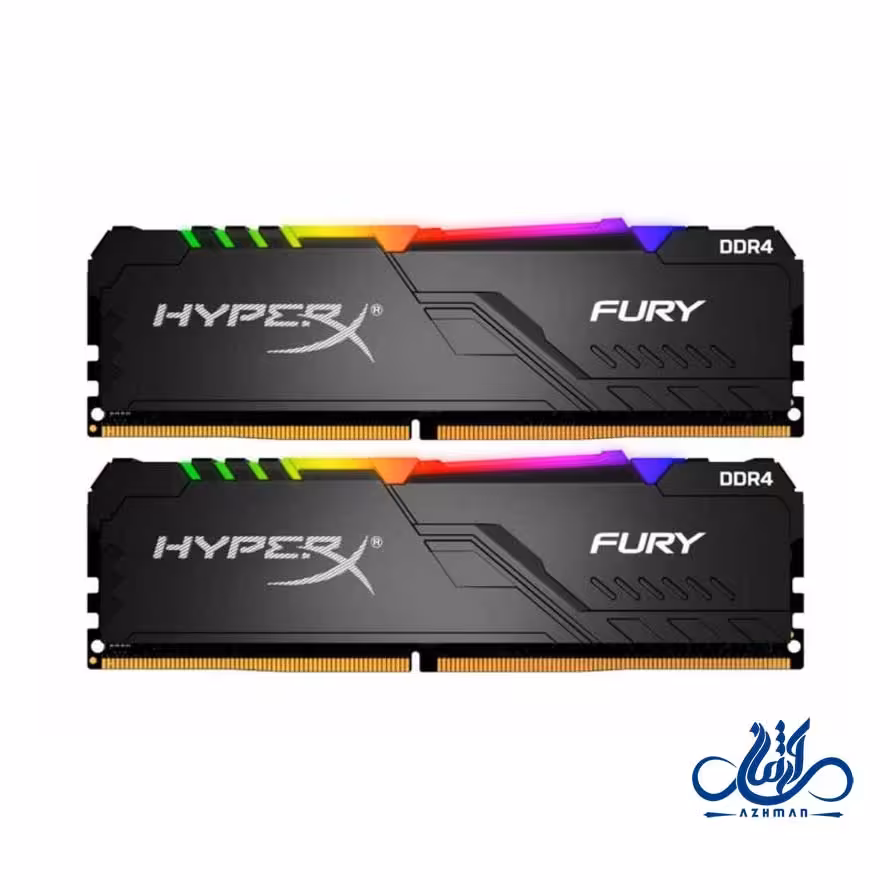 رم کامپیوتر کینگستون HyperX FURY RGB 16GB 3200MHz CL16 DDR4 Dual