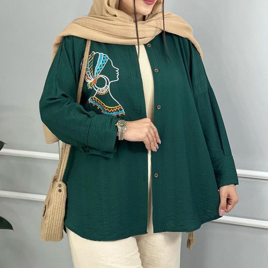 تونیک مانتوی مدل سرخ پوستی