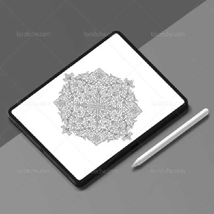 وکتور طرح شمسه تذهیب | گرافیک با طعم تربچه