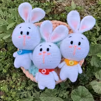 عروسک بافتنی دخترانه عروسک زیبا عروسک بافتنی عروسک خرگوش