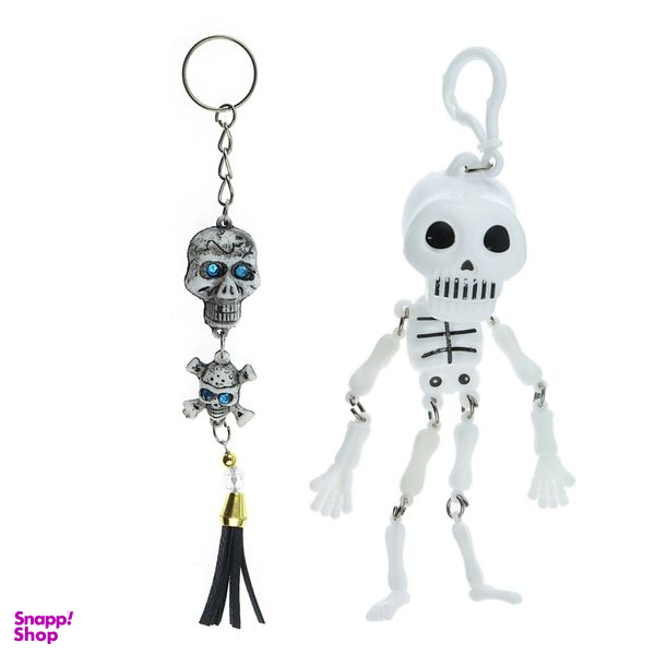 آویز تزیینی خودرو طرح اسکلت مدل BET-2000 مجموعه 2 عددی