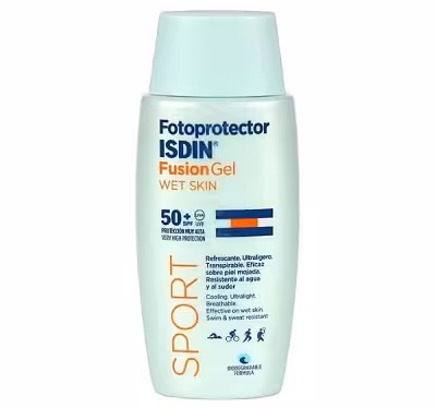 ژل ضد آفتاب ایزدین مدل Fusion gel sport spf 50 حجم 100 میلی لیتر