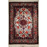 فرش دستبافت دو متری طرح گل سرخ بیجار کد 247