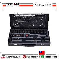 جعبه بکس1/2 26پارچه (مشکی)تایوانی توسن