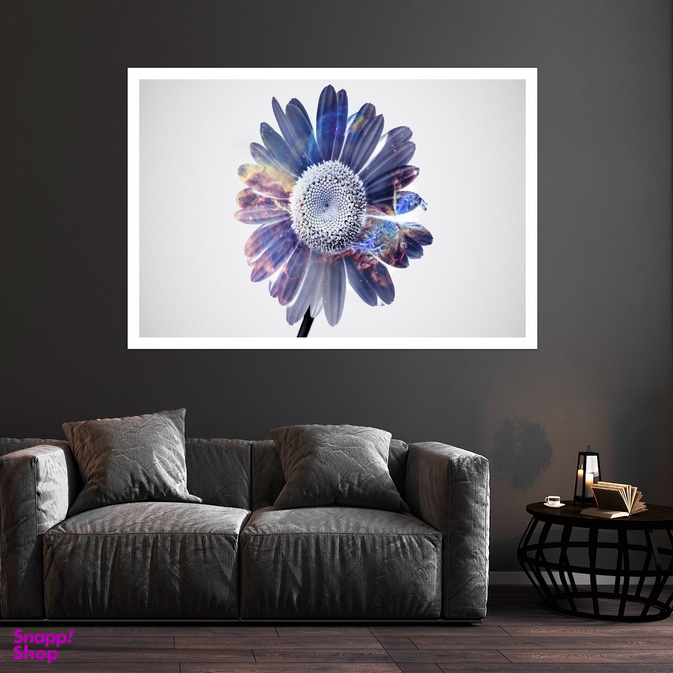 تابلو بکلیت طرح طبیعت و گل مدل قاب شاسی W-s8554