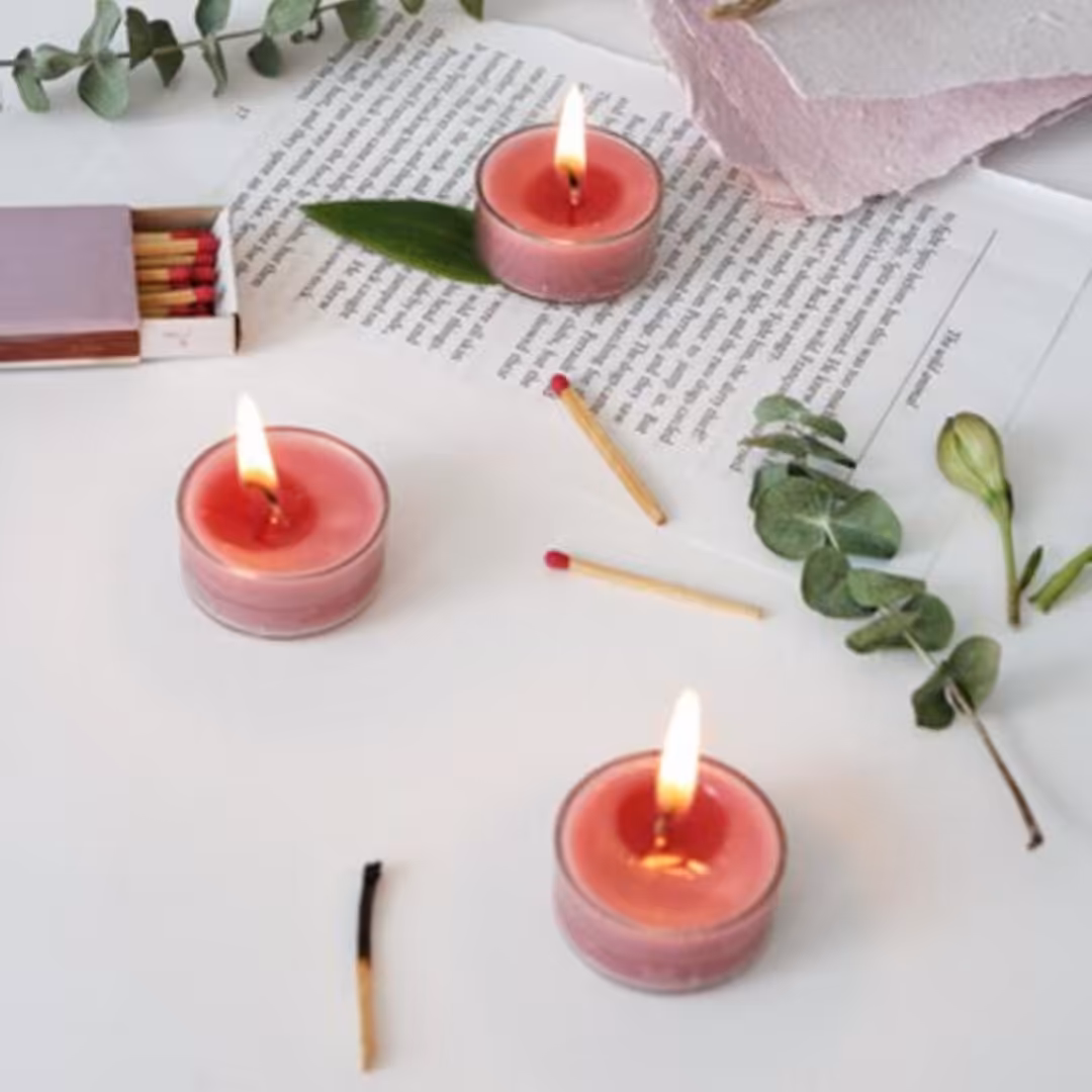 شمع وارمر  دایره ای با قالب شفاف