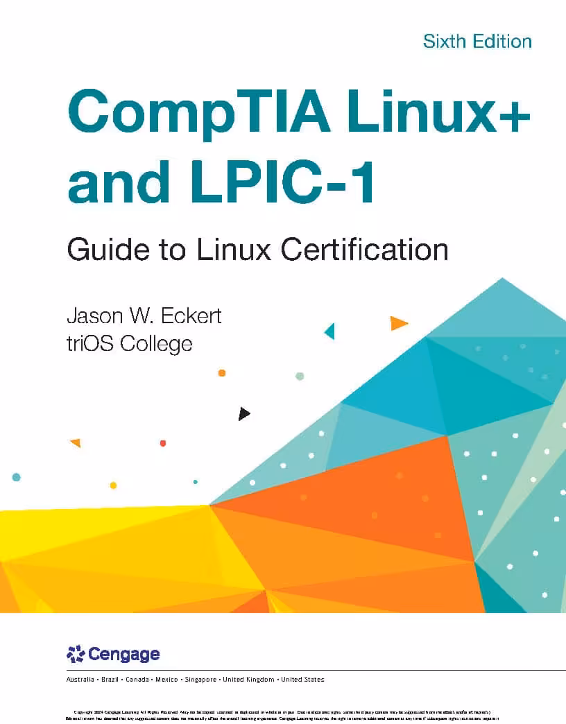 کتاب Linux  and LPIC-1 Guide to Linux Certification