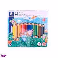 مداد رنگی استدلر 24 رنگ فلزی