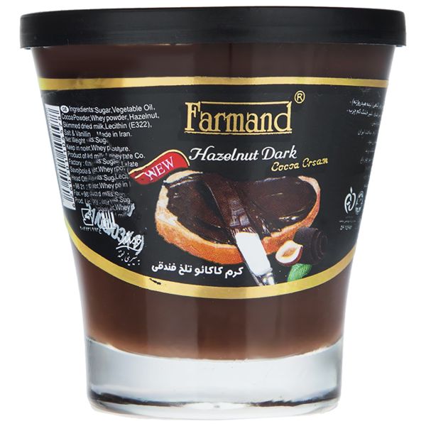 کرم کاکائو تلخ فندقی فرمند مقدار 110 گرم | فروشگاه اینترنتی تاتا کالا