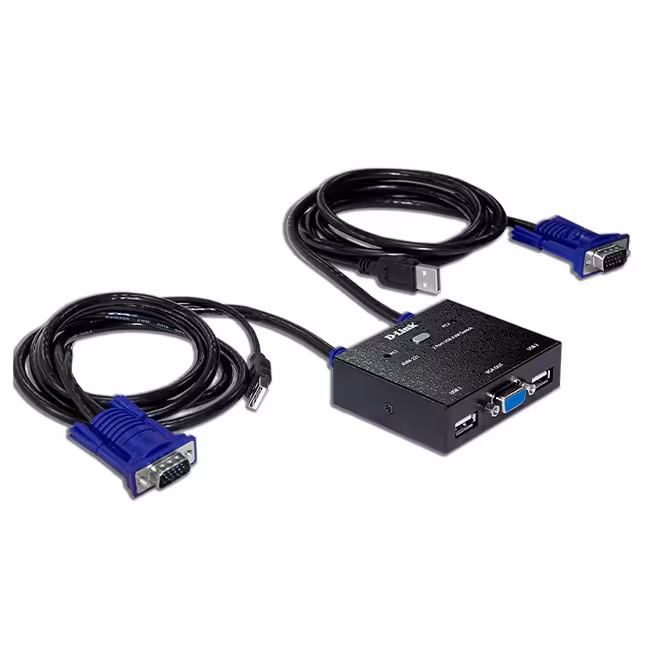 سوییچ 2 پورت D-LINK KVM مدل KVM-222
