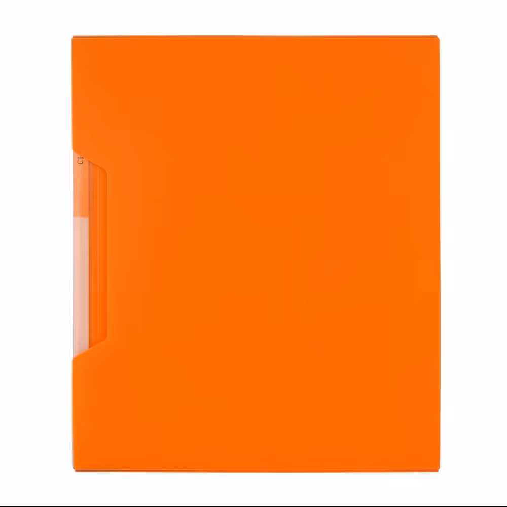 کلیربوک  100 برگ پاپکو مدل قاب دار مات کد A4-100M رنگ نارنجی