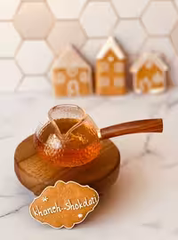 شیرجوش دسته چوبی