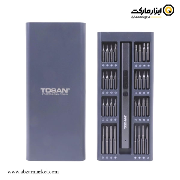 کیت پیچ گوشتی شارژی توسن قلمی 3.7 ولت 66 پارچه مدل 9002