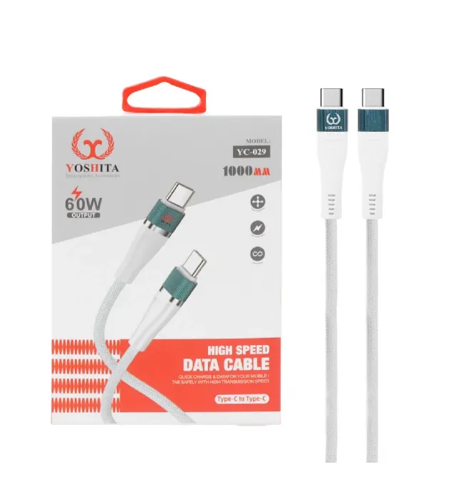 کابل شارژ فست یوشیتا Type-C To Type-C مدل YC-029