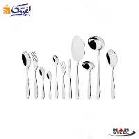 سرویس قاشق چنگال 86 پارچه ناب استیل مدل ورونا استیل براق
