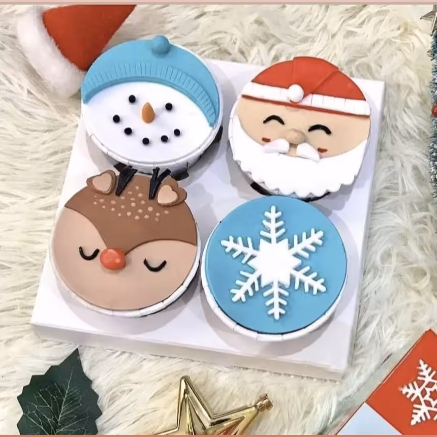 کاپ کیک زمستانی.ارسال با اسنپ و پس کرایه