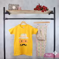 ست تیشرت شلوار راحتی زنانه کد 2485 جنس نخ پنبه