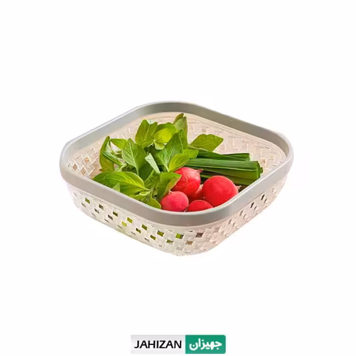 سبد نان و سبزی لیمون طرح بافت کد2146 (سایز کوچک)