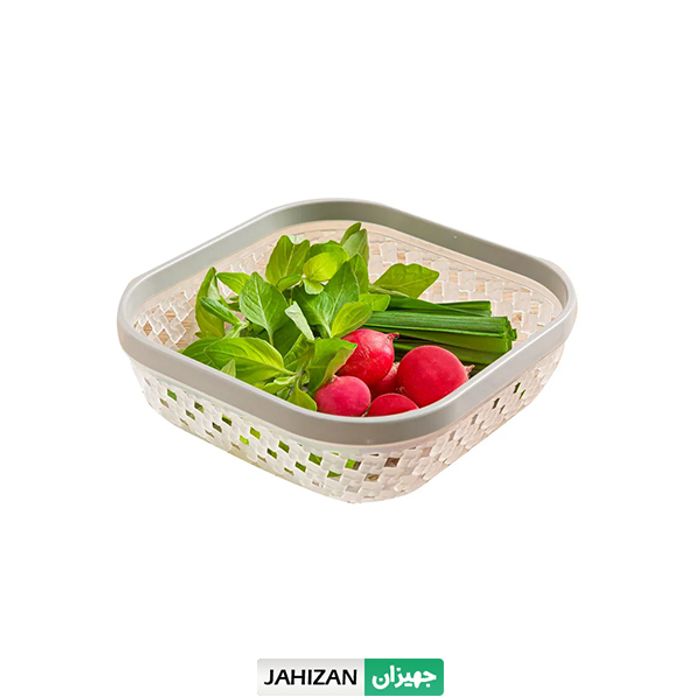 سبد نان و سبزی لیمون طرح بافت کد2146 (سایز کوچک)