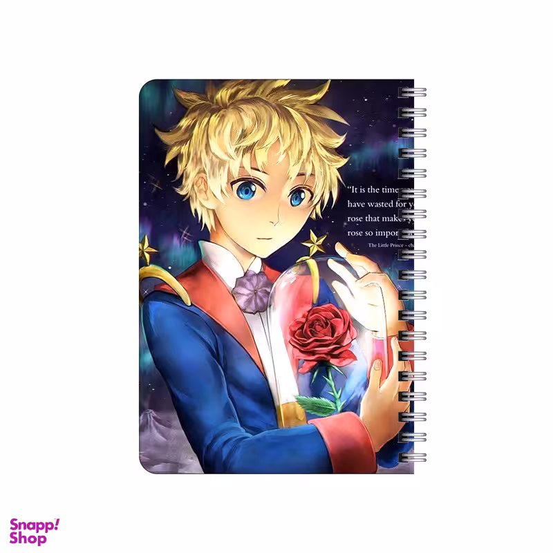 دفترچه یادداشت ۸۰ برگ بامبیلیپ مدل چوبی طرح شازده کوچولو کد 2709716