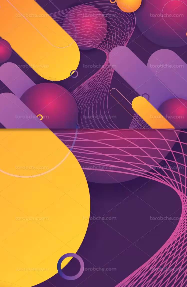 پس زمینه انتزاعی خلاقانه رنگی | گرافیک با طعم تربچه