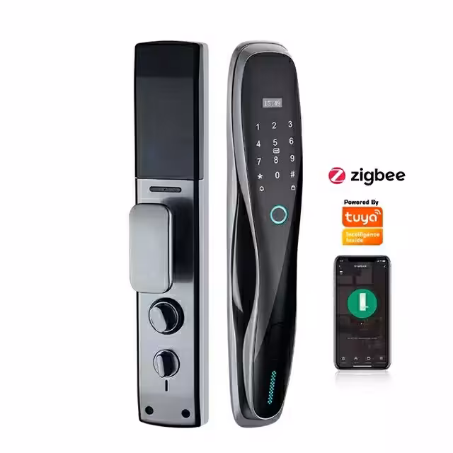 دستگیره هوشمند لوته اثرانگشتی مدل Tuya فول اتومات قفل هوشمند برند smart lock  لمسی  قفل دیجیتال تویا هوشمند سازی
