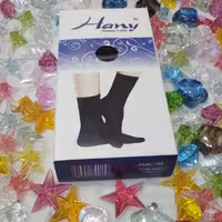 جوراب دو ربع مشکی و کرمی نخ 40 کفه دار (ضخامت متوسط) جعبه 6 عددی 