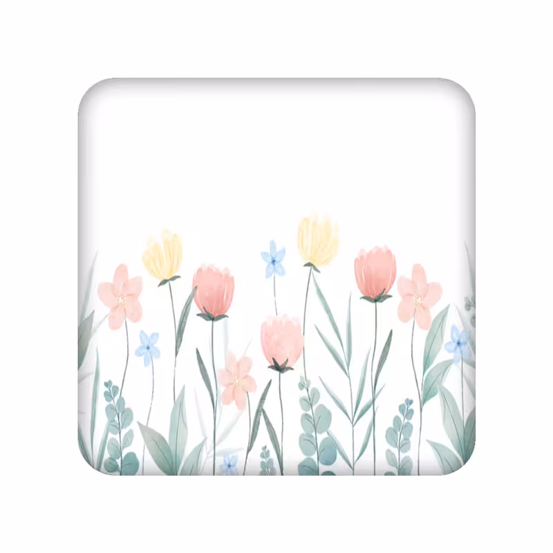 آینه جیبی مدل گل کد 1970