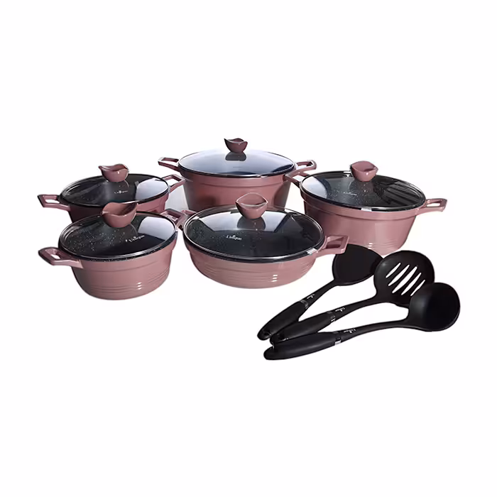 سرویس قابلمه 13 پارچه کلاسیک گرانیتی یونیک