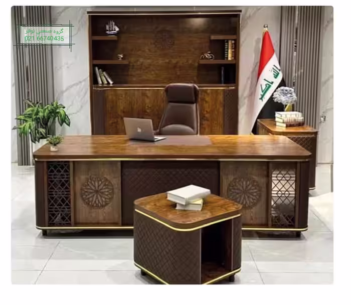 تولید کننده انواع مبلمان و میز مدیریت مدرن کوروش اداری لوکس